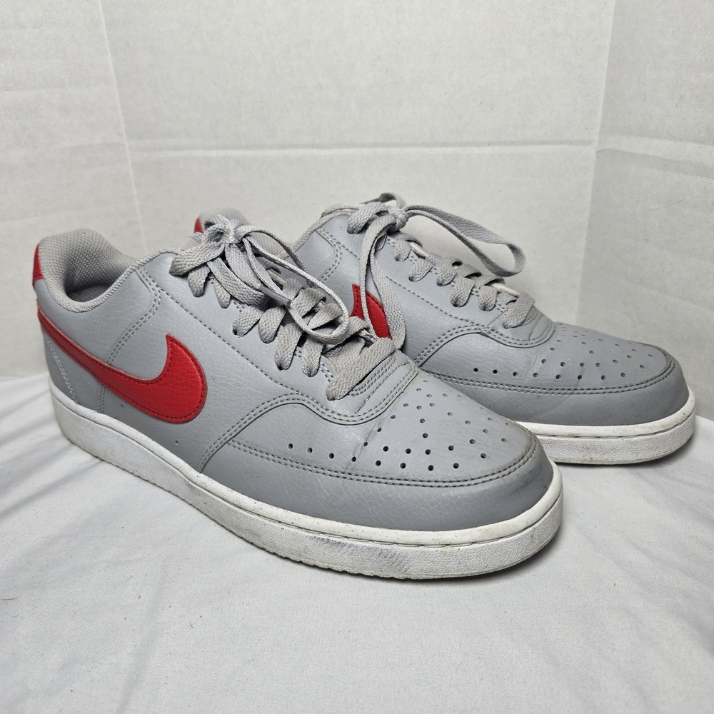 Nike Court Vision Wolf Grey University Red DH2987-004 Mens 8.5 Streetwear